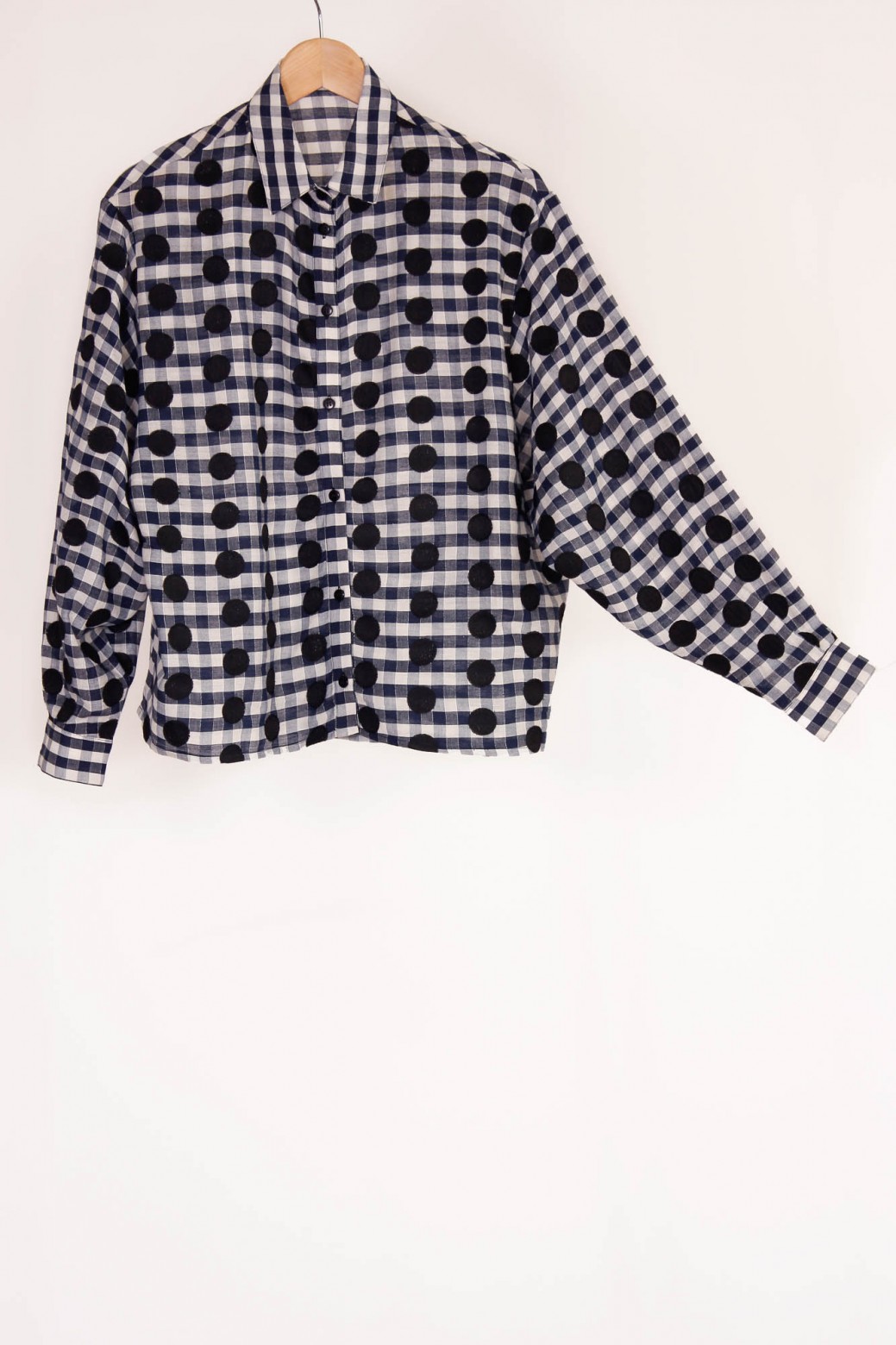 Chemise Rosalie Pois Marine 2x Chemise Rosalie Pois Marine 2x
