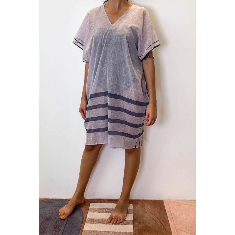 Élia Lagune Lilac Short Beach Dress 2x